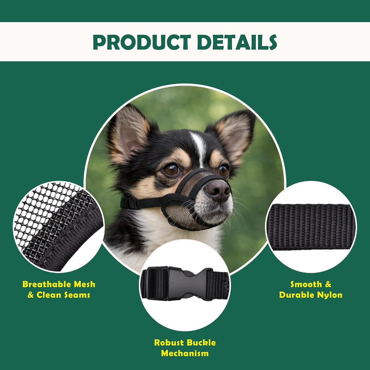 Dog Muzzle Medium Sized Dogs - X-Large ( 9.4” to 11” ) - image 2