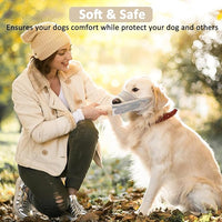 Crazy Felix Nylon Dog Muzzle for Small Medium Large Dogs, Air Mesh Breathable and Drinkable Pet Muzzle for Anti-Biting Anti-Barking Licking (XXXS, Beige)