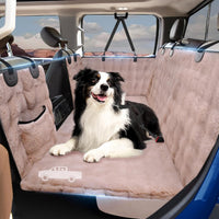 Back Seat Extender for Dogs - XL - for Full Size Crew Cab Truck / Full Size SUV / Desert Gold