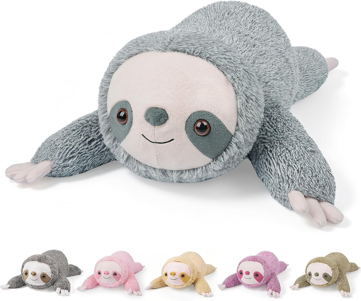 gnomantic Turtle Weighted Stuffed Animals, Plush Pillow for Kids – Fun for Kids & Family - Blue Sloth / Medium / Sloth