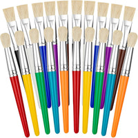 Paint Brushes for Kids, 10 Pcs Big Washable Chubby Toddler Paint Brushes, Easy to Clean & Grip - 20 Pack
