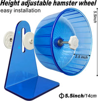Hamster Wheel, Silent Wheel - Φ 5.5 inch / Blue - image 3