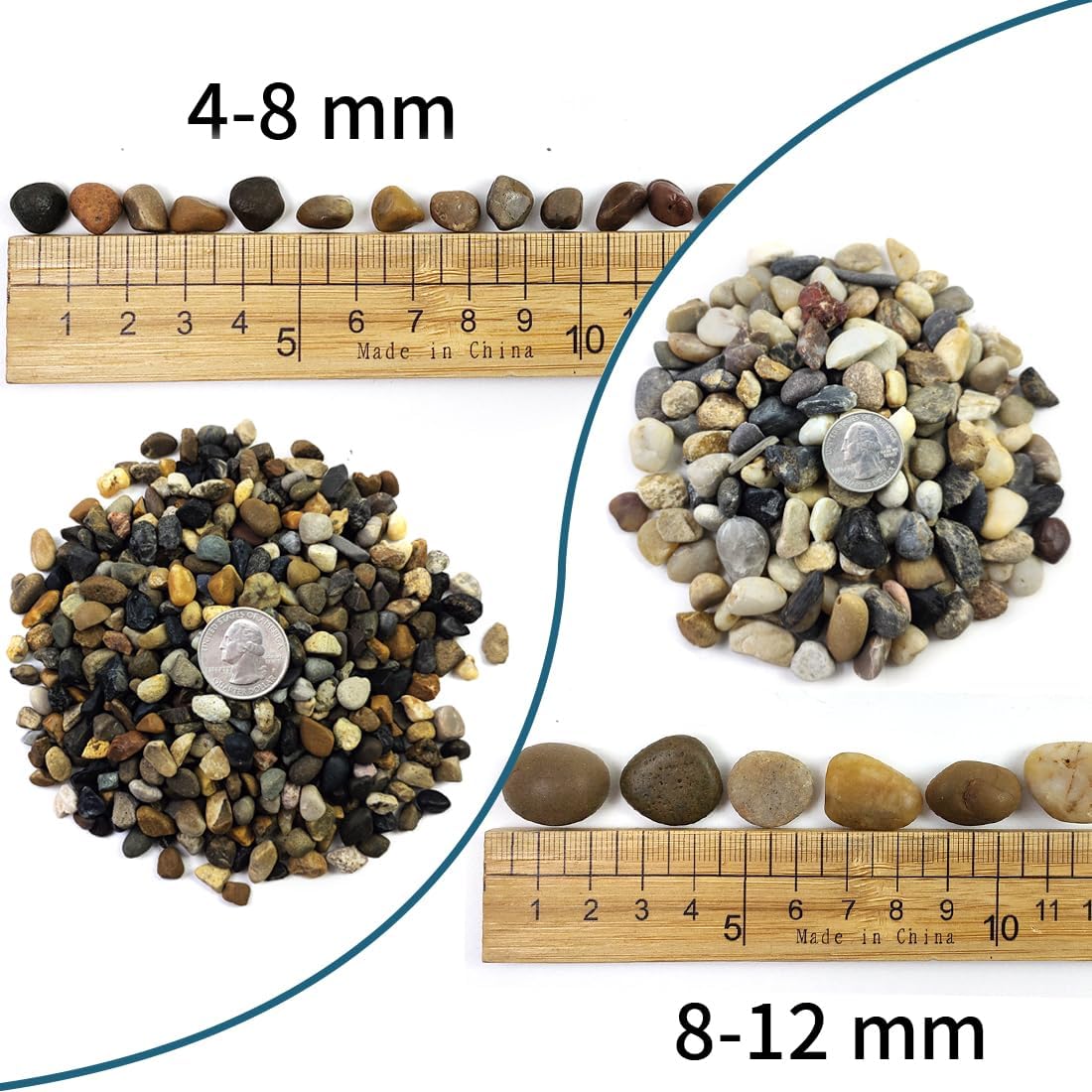 5LB Coarse Sand, Colored Rocks Pebbles - 5LB / 8-12MM - image 2