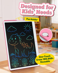 10 Inch LCD Writing Tablet for 3-8 Year Olds - Pink / 20 inch - image 4