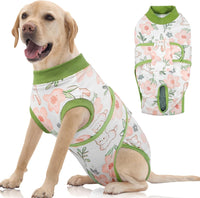 Dog Surgery Suit, Surgical Suit for Dogs, Dog Onesie for Surgery – Essentials for Dogs - Xl(back:20.1-24.8in,wt:42-75lbs) / Rabbit Flower