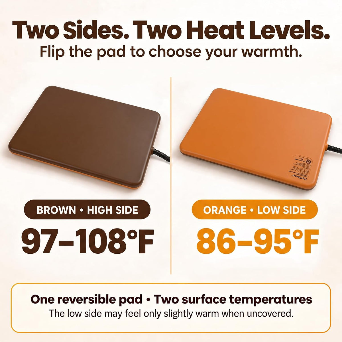 Small Animal Heating Pad, Safety Listed, Thermostatic - M: 11.8" x 8.2“ - image 3