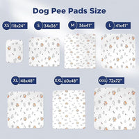Washable Pee Pads for Dogs, Extra Large 72"x72" Super Absorbent Reusable Training Dog Pads, 100% Waterproof Non-Slip Dog Mat for Training, Whelping, Housebreaking, Incontinence, for Playpen, Crate