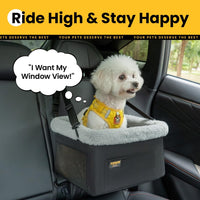 Conlun Dog Car Seat Booster, Steel Frame Anti-Collapse - Black / 2 Pack-Small Dogs under 20lbs - image 4