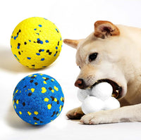 Kimee Dog Balls Tennis Balls Dog Chew Toys for Aggressive Chewers - 3 Balls (Atom 3.9in)