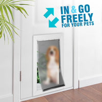 AMZOO Large Replacement Dog Door Flap PetSafe 16 7/8” x 10 1/8” - Matte Gray / Large / 1 - image 4