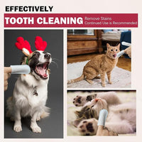 Pet Tooth Cleaning Finger Wipes (50Pcs),Dog Teeth Cleaning Wipes,Dog Dental Cleaning Finger Sleeves,Reduces Plaque & Freshens Breath,Freshens Breath, Safe and Natural