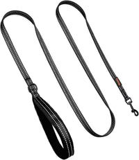 6FT Reflective Dog Leash for Small Medium Dogs, 5/8" Width - Black / 5/8''x 6 FT - image 4