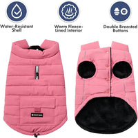 Spark Paws Dog Winter Coat Jacket - Dusty Pink / 4XL - image 4