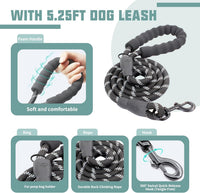 AUROTH Dog Harness for Large Dogs No Pull Tactical Harness and Leash - Macaron Blue / L(Neck:19.7"-25.6",Chest:26"-33.9") - image 4
