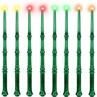 KingVows Light Up Magic Wizard Wand with 4 Color Lights & Sound - Green
