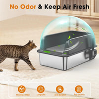 2PACK Stainless Steel Litter Box - Multi-Colored / XL - image 4