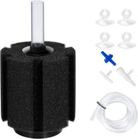 AQUANEAT Aquarium Air Powered Sponge Filter - Cylinder / Large up to 60Gal
