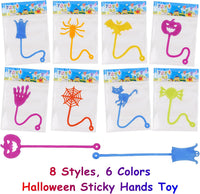 24 Pack Halloween Sticky Hands Toys - Halloween Sticky Hands 24 - image 2