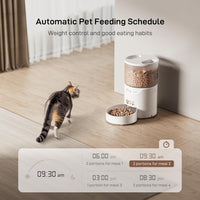IMIPAW PET Automatic Cat Feeder: 3L Auto Food Dispenser with Timed - White - image 2