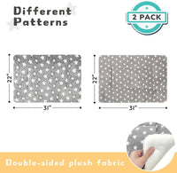 2 Pack Cat Blanket for Indoor Cats - Stars / 31X22 in - image 2