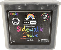 CocoNut Outdoor jumbo sidewalk chalk bucket with 40 thick chalk sticks in 7 colors - view 6