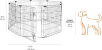 Amazon Basics Portable Foldable Octagonal Metal Exercise Dog Playpen - Single Door / 30"H - image 4