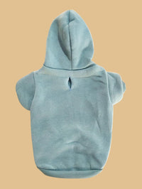 Basic Dog Hoodie Sweatshirt Puppy Sweater Warm Cat Costumes Pet - Small / Cadet Blue - image 4