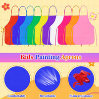 PLULON kids painting aprons in 12 bright colors with ties - view 14