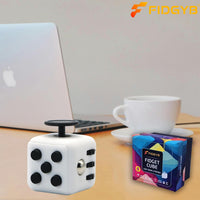 Cube Fidget Toy for Adults & Kids, Smooth - Whiblack - image 4