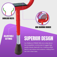 Geospace Adjustable Walkaroo Xtreme Steel Stilts for Kids - Red - image 3