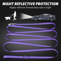 Long Dog Leash XiaZ Training Leashes 10/15/20/30/50/100ft Long Lead - C-Purple / 50 Feet - image 2