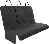 Lusso Gear Dog Car Seat Cover for Back Seat - 100% Waterproof - Full Protection from Mud, Scratches, Shedding - Non-Slip Rear Seat Protector for Dogs - Secure Fit for Car, Truck, SUV (Black)