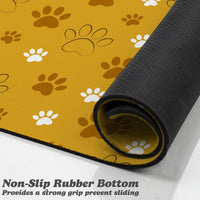 Dog Food Mat, Absorbent Water Bowl Mats Cat Pet Feeding Placemats Pink 20 * 12 inch – Essentials for Dogs - Yellow / 30"L x 17"W - image 3