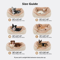 Medium Dog Beds for Medium Dogs Washable - S (20"x19"x6") / Beige - image 3