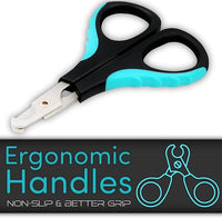 Cat Nail Clipper by H&H Pets - Professional Sharp Stainless Steel Claw Clipper Trimmer with Sturdy Non Slip Handles - for Small Animal & Cats Nail Cutter