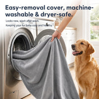 Magic Dog Orthopedic Extra Large Dog Bed 47 Inch - 32.0"L x 24.0"W x 3.0"Th / Grey - image 3