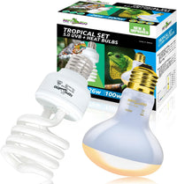REPTI ZOO Reptile Heat Lamp Combo Pack - Tropical Set