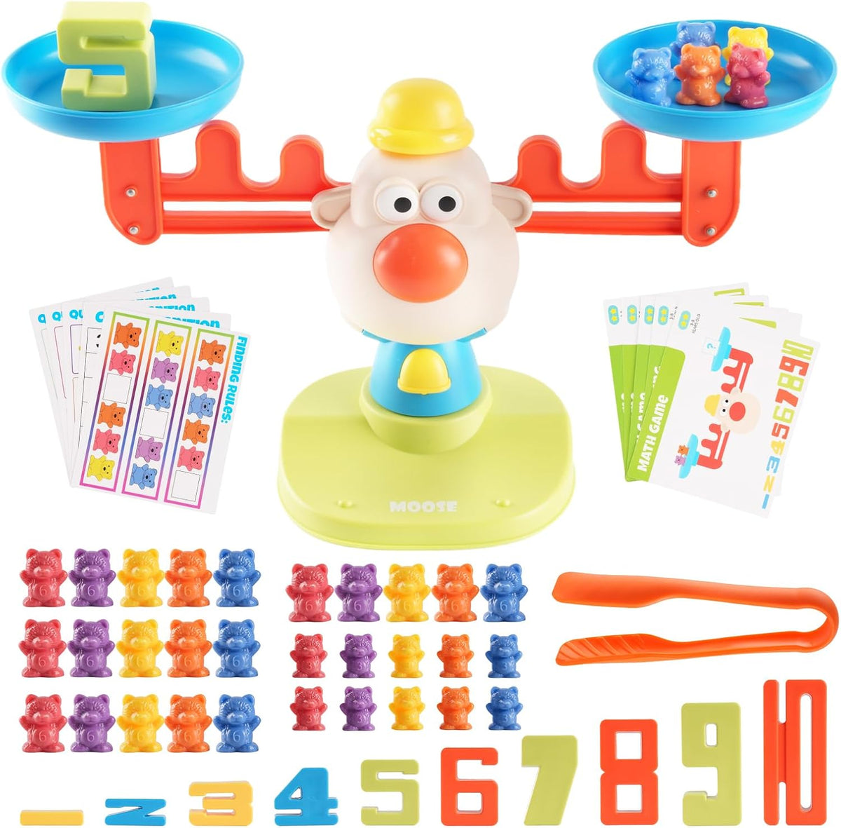 Bmag Counting Bears with Matching Sorting Cups - 30 Bear（With Scale）