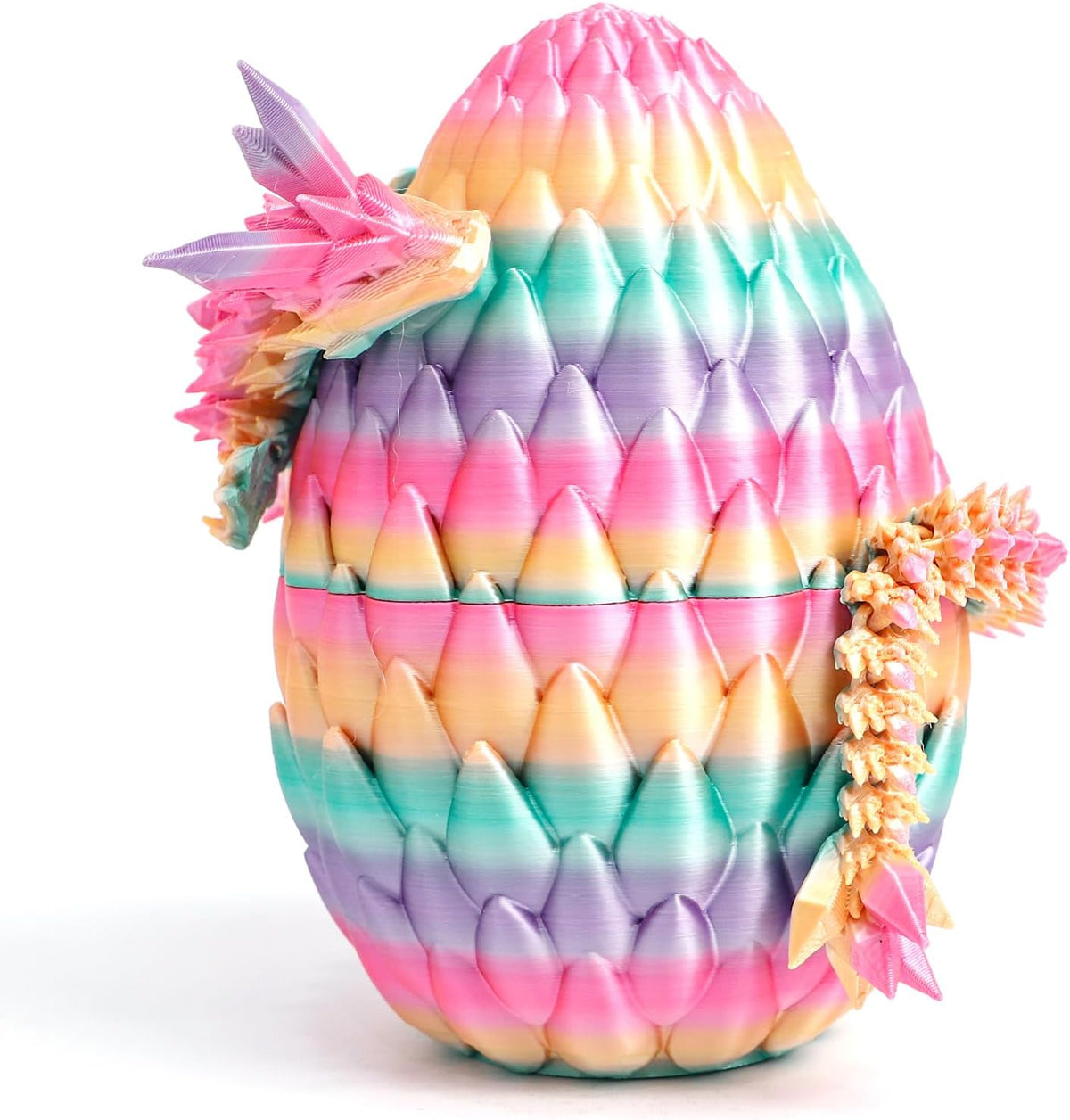 3D Printed Dragon Egg, Large 12" for Kids, Dragon Lovers - De02-green