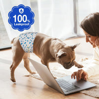 MICOOYO Dog Diapers Male Disposable Super Absorbent Male Dog Wraps - Large / 50 - image 2