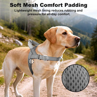 No Pull Dog Harness with Handle - Grey / M - image 4