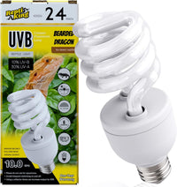 UVB reptile light 10.0 compact spiral bulb, 24W with E26 base