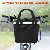 Bike Basket Front Dog Basket for Bike, Bike Baskets for Adult Bikes, Bike Bags for Bicycles, Removable Bicycle Basket, Folding Small Pet Bag for Shopping Camping Cycling