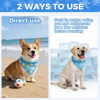 PAWCHIE Dog Bandanas Small Reversible Styles Pet Triangle Scarf Bibs - Summer Style / Small - image 4