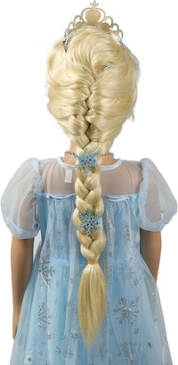 MUPUL kids long black braided wig with bangs for Halloween costumes - view 16