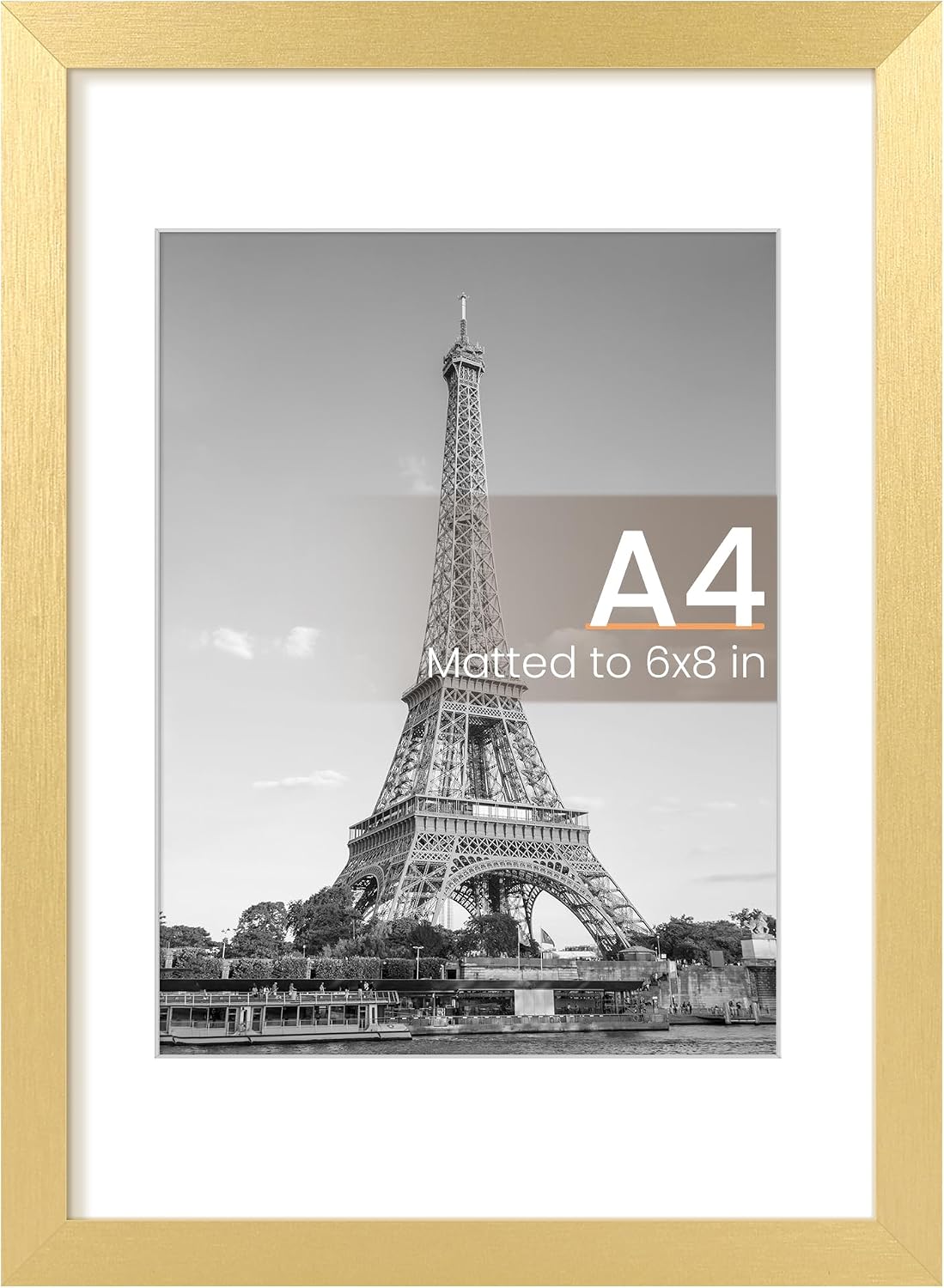 upsimples 50x70cm Puzzle Frame, Wall Decor Frames - Gold / 8.3x11.7