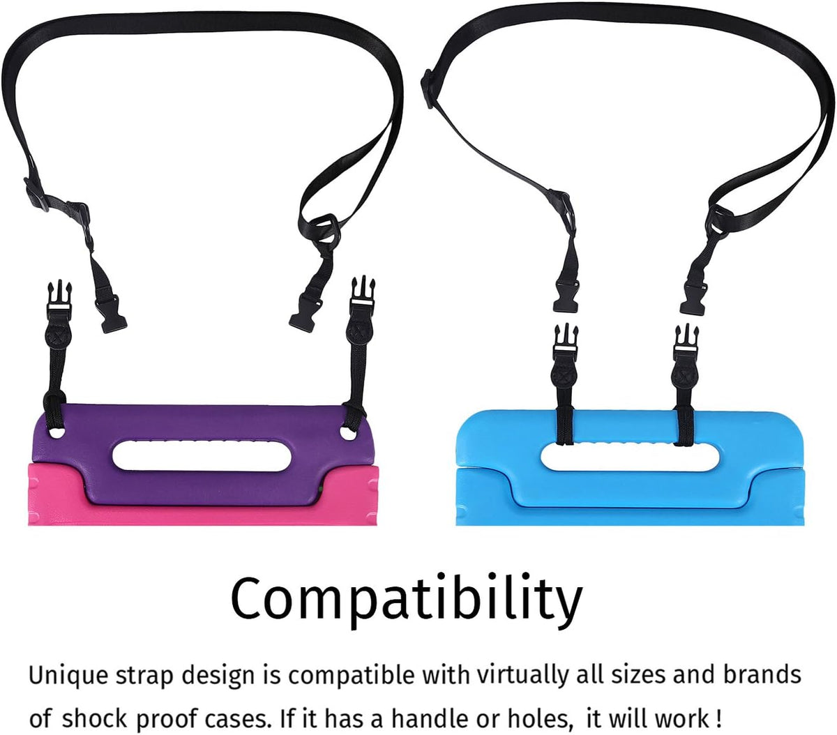 HDE Shoulder Strap for Shockproof iPad Cases Adjustable Car Headrest - image 3