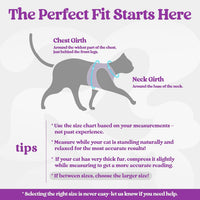 rabbitgoo Cat Harness and Leash Set, Step-in Soft Vest - M / Purple-Light Purple - image 2