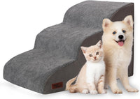 Dog Stairs for Small Dogs and Cats - Grey / 3 / Standard 3-Step 15.7"H