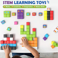 48PCS Large Magnetic Blocks - World Number Sticker / Beginner - image 3